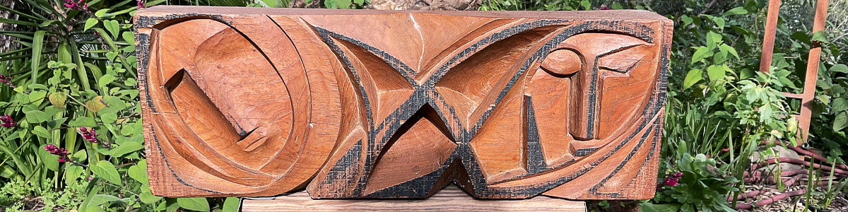 Wooden Otto Hitzberger Scultpure